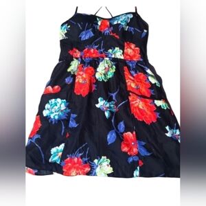 American Eagle Outfitters Slip Dress Silky Floral Print Size Large